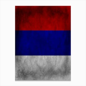 Republika Srpska Flag Texture Canvas Print