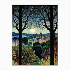 William Morris Edinburgh Cityscape Canvas Print