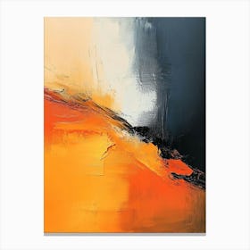 Abstract Art With Warm Colors Canvas Print