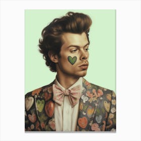 Harry Styles Heart Collage 4 Canvas Print