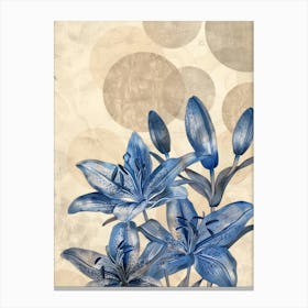 Blue Lilies 4 Canvas Print