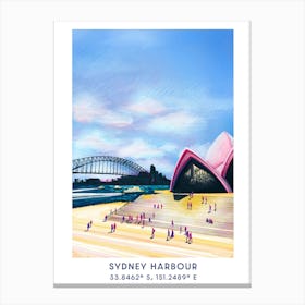 Sydney Harbour Art Print Canvas Print