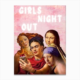 Girls Night Out Canvas Print