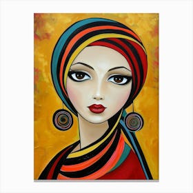 Muslim Woman 3 Canvas Print