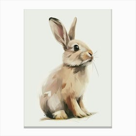 Beveren Rabbit Kids Illustration 3 Canvas Print