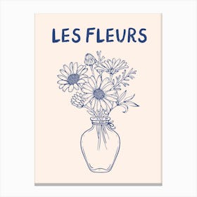Les Fleurs Flower Vase 1 Canvas Print