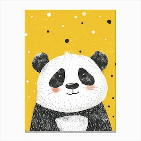 Yellow Panda 6 Canvas Print
