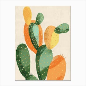 Crown Of Thorns Cactus Minimalist Abstract 4 Canvas Print