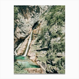 Savica Waterfall In Slovenia Canvas Print