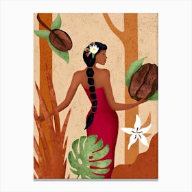 Hawaiian Girl Canvas Print