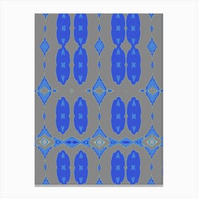 Abstract Blue Fabric Canvas Print