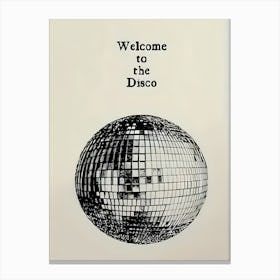 Disco Ball Canvas Print