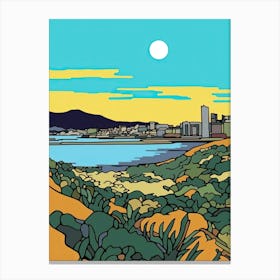 Minimal Design Style Of Cape Town, South Africa 1 Canvas Print
