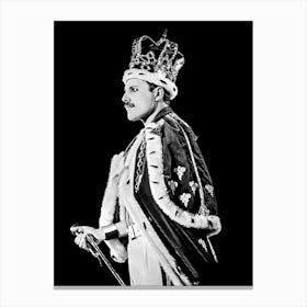 Freddie Mercury Queen Line Illustration my style v3 Canvas Print