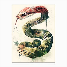 Snake Painting Canvas Print