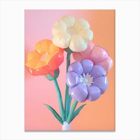 Dreamy Inflatable Flowers Scabiosa 3 Canvas Print