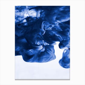 Blue Ink Canvas Print