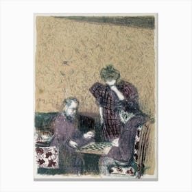 Tammenpelaajat By Edouard Vuillard Canvas Print