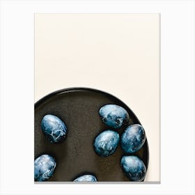 Blue Easter Eggs 6 Canvas Print