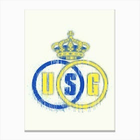 Union St Gilloise League Belgium Canvas Print