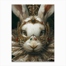 Rabbit In A Crown Canvas Print