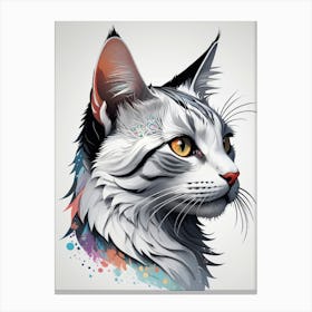 Portrait Of A Cat 4 Canvas Print