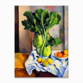 Bok Choy 2 Cezanne Style vegetable Canvas Print