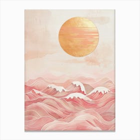 Pink Ocean Canvas Print Canvas Print