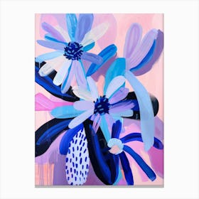 Blue Daisies 3 Canvas Print