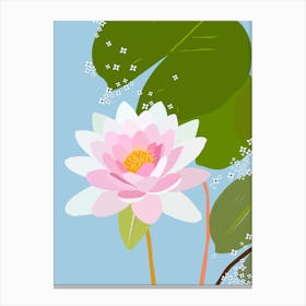 Water Lily | 05 – Blue Canvas Print