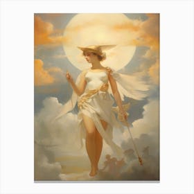 Athena Greek Goddess Painting 4 Canvas Print