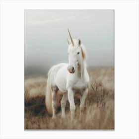 White Unicorn Canvas Print