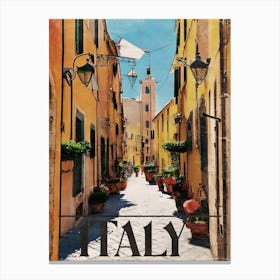 Italy Travel Poster 1, Circe Denyer Canvas Print