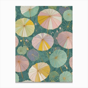 Abstract Umbrellas Canvas Print