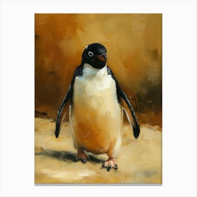 Adlie Penguin Volunteer Point Oil Painting 2 Canvas Print