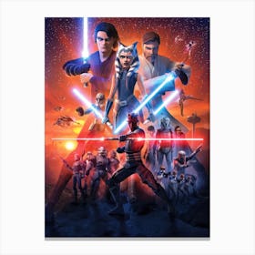 Star Wars The Clone Wars Canvas Print