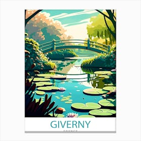 Giverny FranceTravel Poster Canvas Print