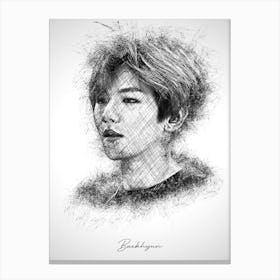 Baekhyun Exo Canvas Print