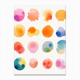 Watercolor Splatters 6 Canvas Print