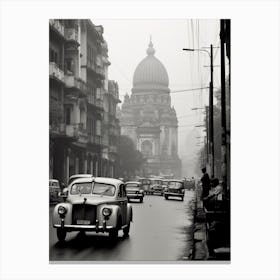 Kolkata, India, Black And White Old Photo 3 Canvas Print