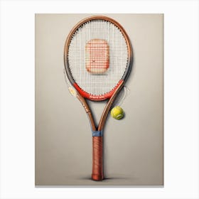 Tennis Racket 1 Canvas Print