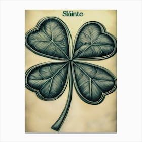 St Patrick's Cheers Shammock Canvas Print