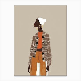 Afro-American Girl 2 Canvas Print