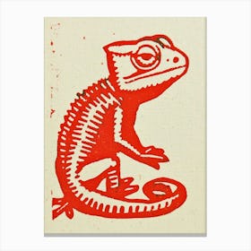 Pygmy Chameleon Block 2 Canvas Print
