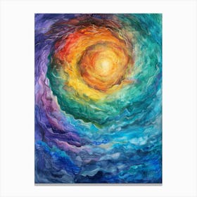 Rainbow Swirl 1 Canvas Print