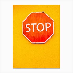 Stop Sign Canvas Print