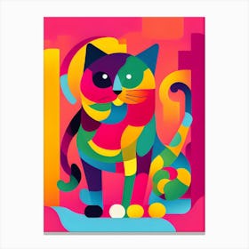 Cat Art Canvas Print