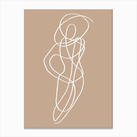 Tangled Lines Woman 1 Canvas Print