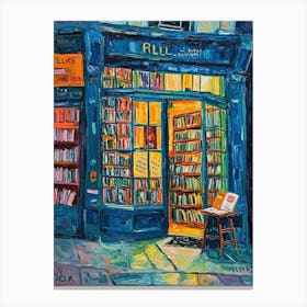 London Book Nook Bookshop 7 Canvas Print