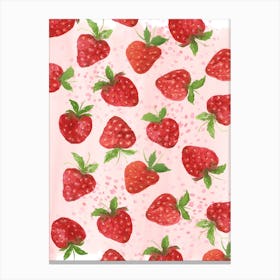 Strawberry Pattern 1 Canvas Print